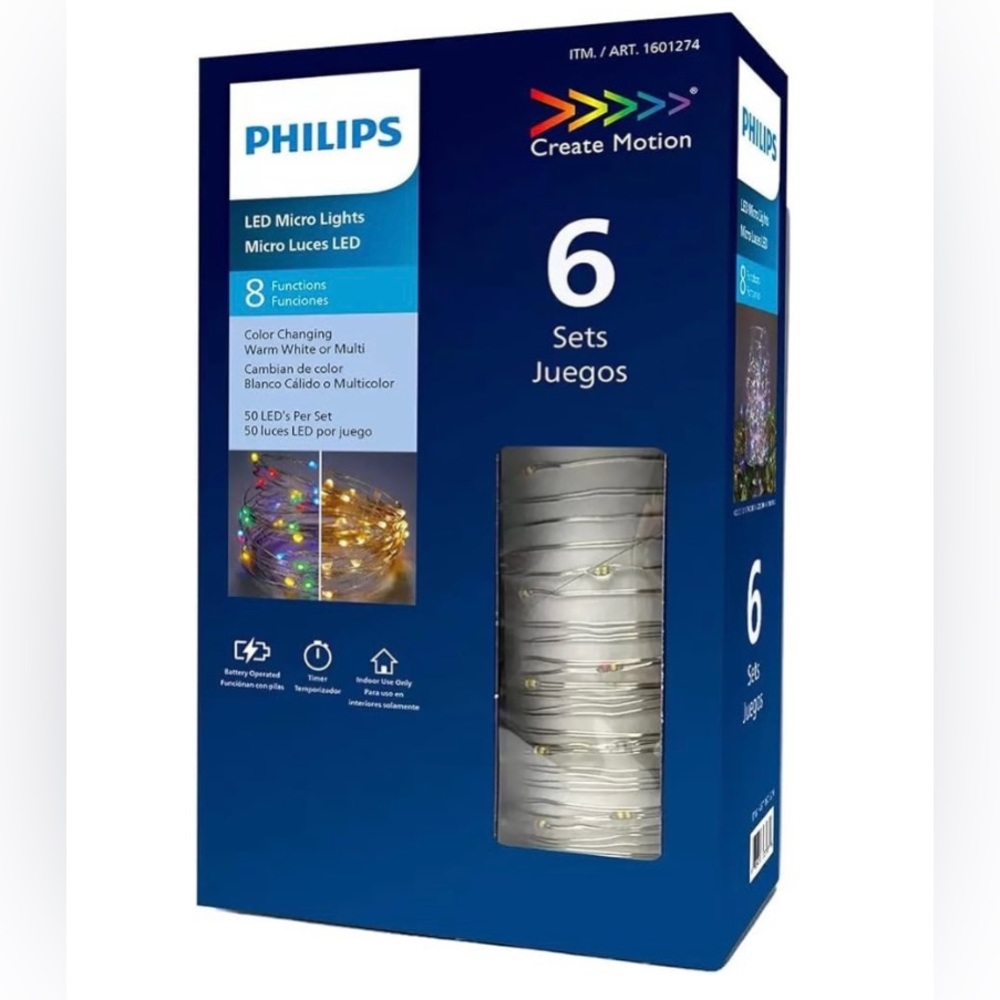 Philips Micro LED Lights 6 Sets For Holidays Christmas